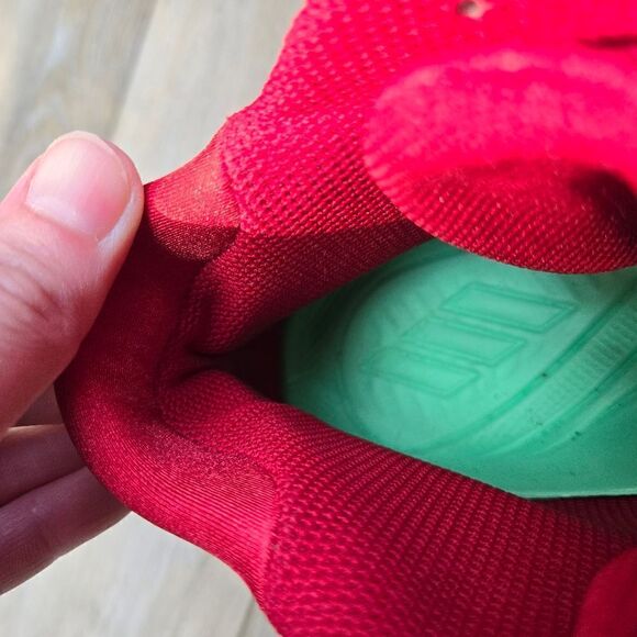 Adidas Icon baseball softball turf shoe red white sneaker size men's 8.5 - Picture 11 of 12